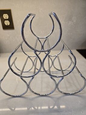 Chrome 6-Bottle Wine Rack